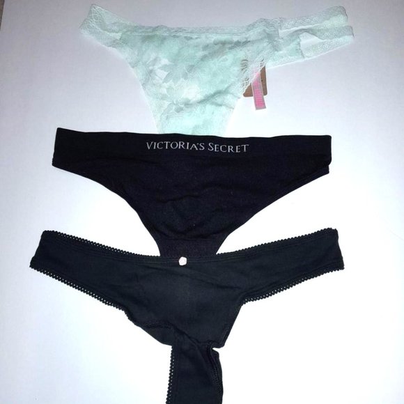 7 pairs Victorias Secret Thong and String Panties Sz M - Picture 1 of 2